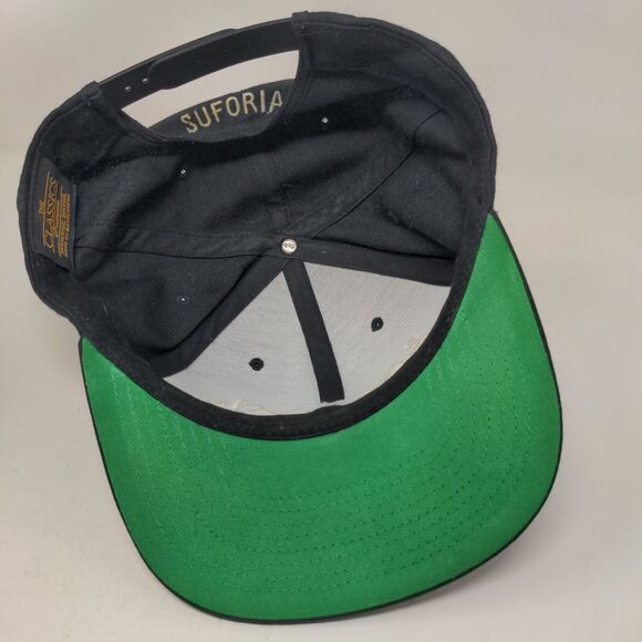 Sxxxxx1 Suforia Snapback Hat Black One Size Embroidered Adjustable Yupoong - Picture 7 of 8